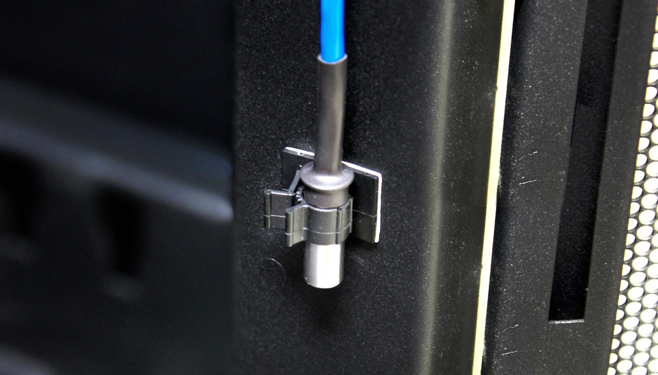 AKCP Temperature Sensors are easily installed using the included free sensor clips.