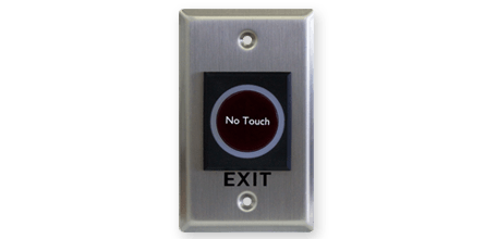 Infrared Sensor Exit Button - The button is contactless, easy to install and integrates seamlessly with the AKCPro Server Application