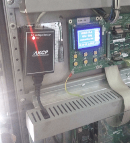 AC Voltage sensor installed at the digital voltage stabilizers.