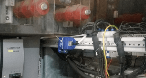Dual Temp and Humidity Sensor installed at the generator ATS