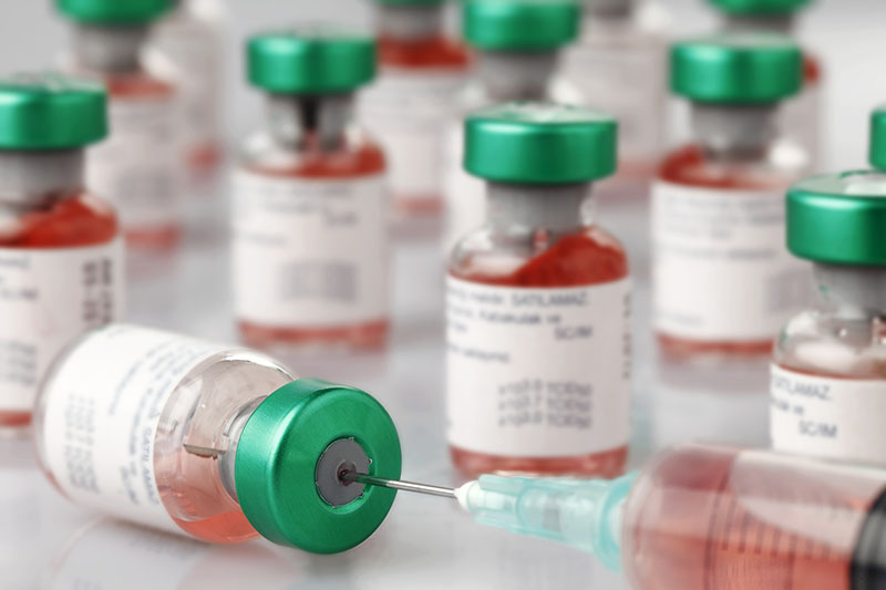 small vaccine vials