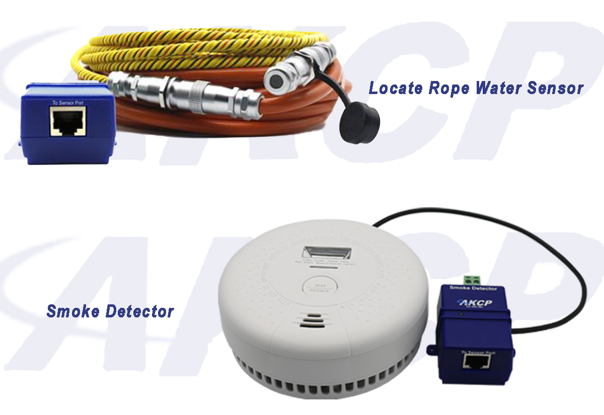 AKCP Water and smoke Detectors