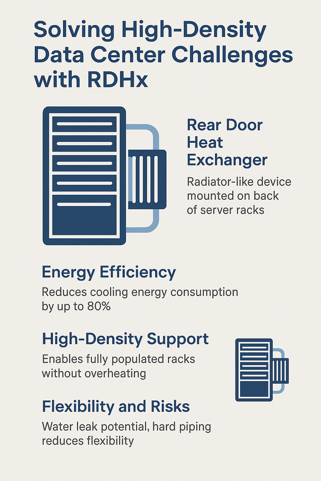 High Density data center cooling with RDHx