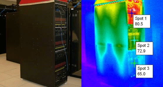 thermal imaging in a server room