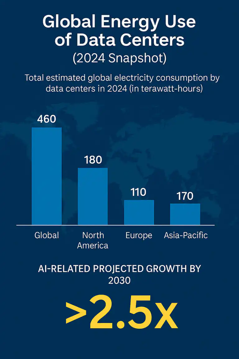 data center energy usage in 2024