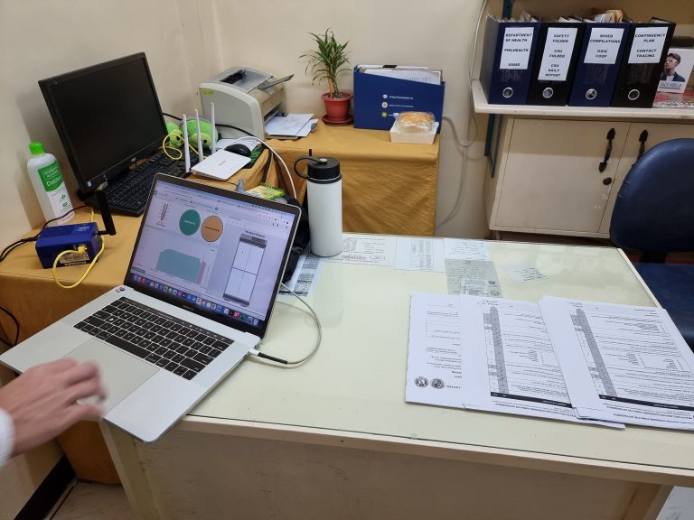 WTG installed in the office connected with AKCP Pharma-Mon Server