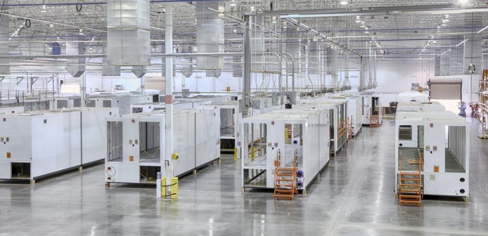 Modular data centers under construction