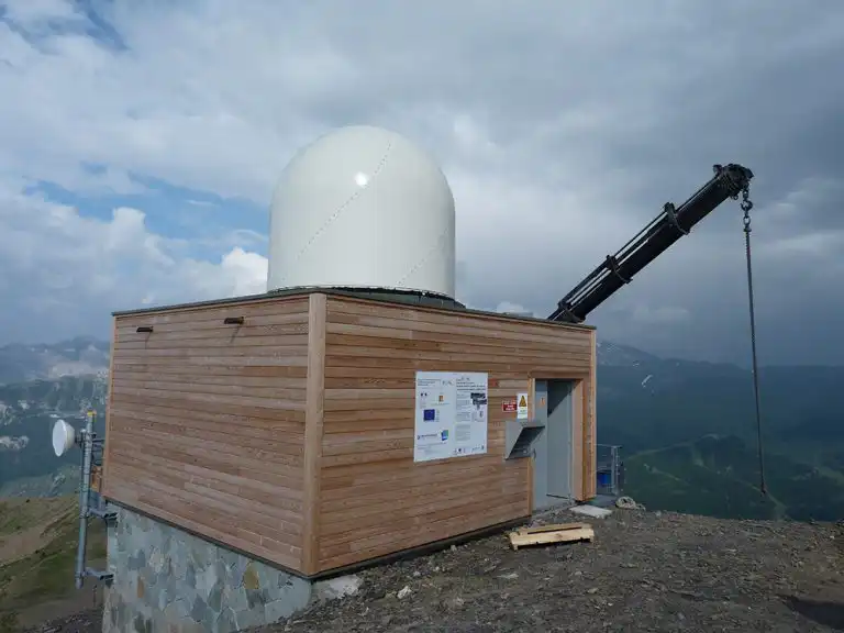 Meteo France remote radar station