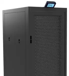 SP2+LCD mounted with 45 degree angle bracket ontop of rack