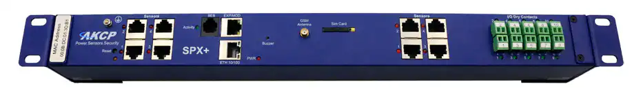 AKCP sensorProbeX+ 1U rack mounted monitoring