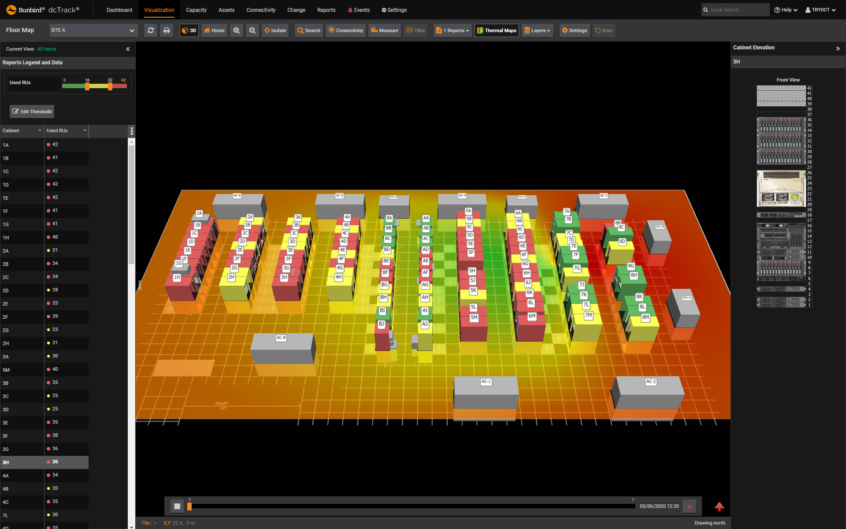 Sunbird DCIM data center temperature optimization