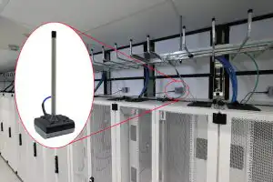 AKCP Air Velocity Sensors installed in Vertical Exhaust Ducts