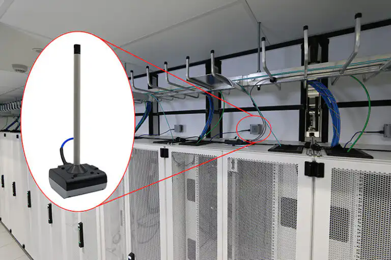 AKCP Air Velocity Sensors installed in Vertical Exhaust Ducts