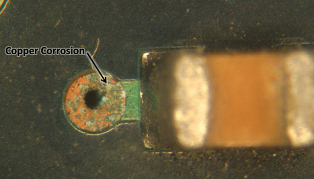 air quality in data center causes corrosion of copper traces