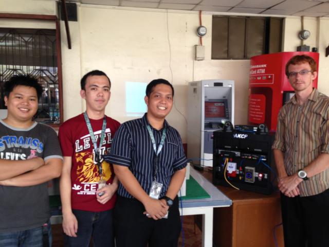 Vice President for Production together with Holy Angel University Electrical Engineering students.