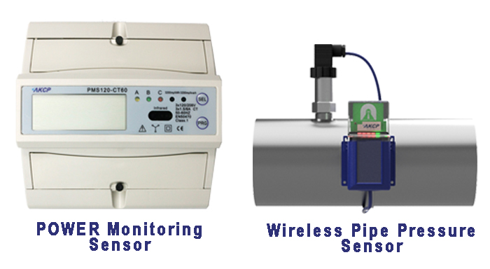 AKCP Power Monitoring and Wireless Pipe Pressure Sensor