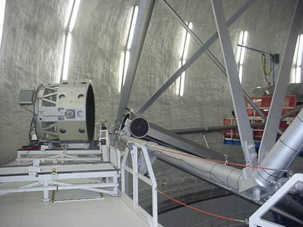 The boresite of the telescope.