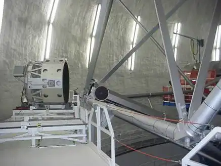 The boresite of the telescope.