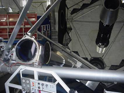 An AKCP humidity sensor is placed at the laser boresite