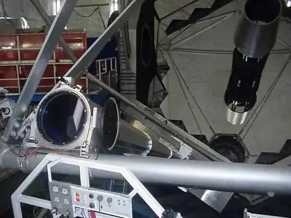 An AKCP humidity sensor is placed at the laser boresite