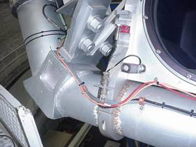 A 60 foot Ethernet cable (Seen in orange below) was brought up to the boresite and was easily placed next to L4.