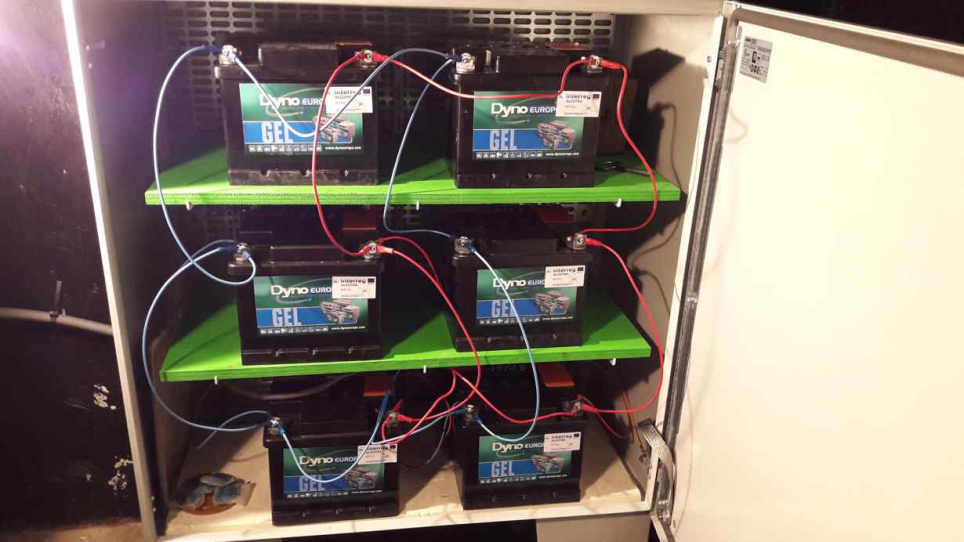the new batteries were installed: