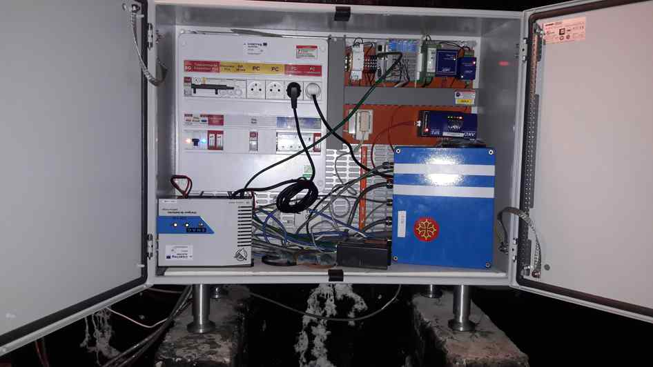 the upgraded cabinet after the project was complete.