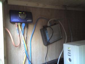 sensorProbe2 with a satellite uplink to provide real-time monitoring of their home