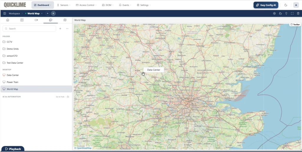 Drill down mapping in Quicklime