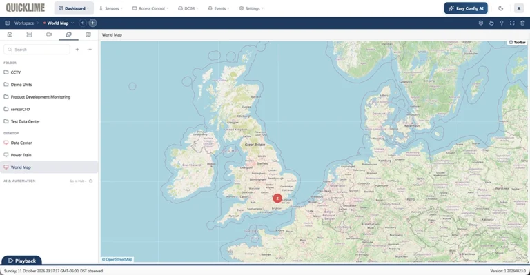 Quicklime Sensor Mapping