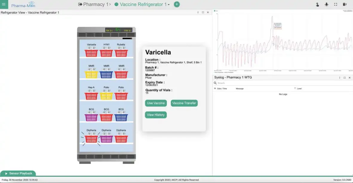 AKCP Covid-19 Vaccine Delivery Monitoring Solution