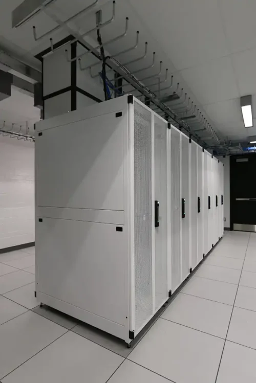 IT racks with ducted inputs for cooling