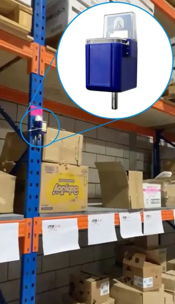 AKCP Wireless sensor installed in a warehouse
