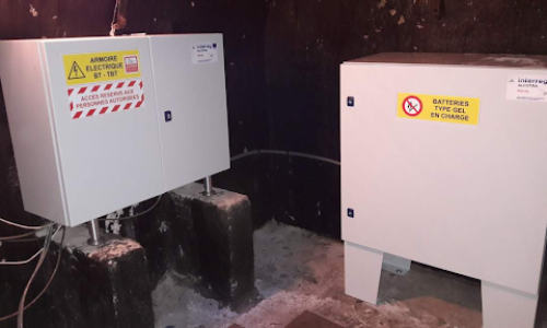 A total of two cabinets are at the site.